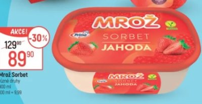 Akce na sorbet Mrož Globus