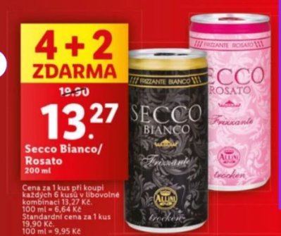 Akce na Secco Bianco v Lidlu