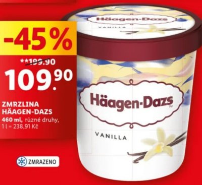 Akce na zmrzlinu Häagen-Dazs v Lidlu