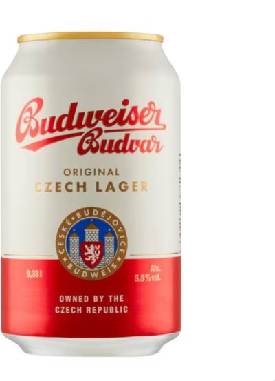 Plechovka Budweiser Budvar Original