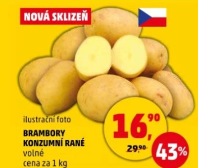 Akce na rané brambory v Penny