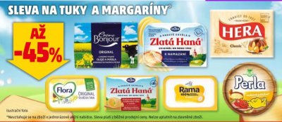 Akce na tuky a margaríny v Penny