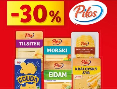 Akce na plátkové sýry Pilos v Lidlu