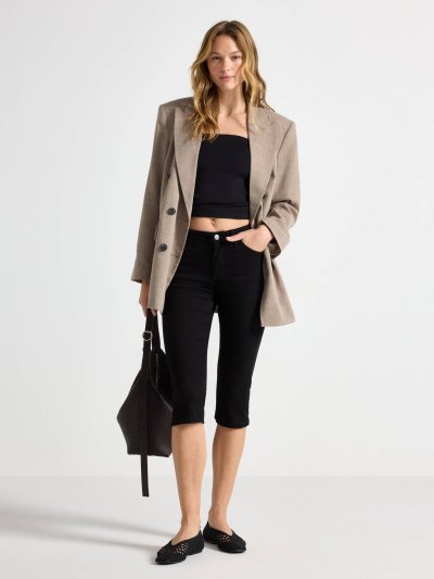 Černé capri kalhoty