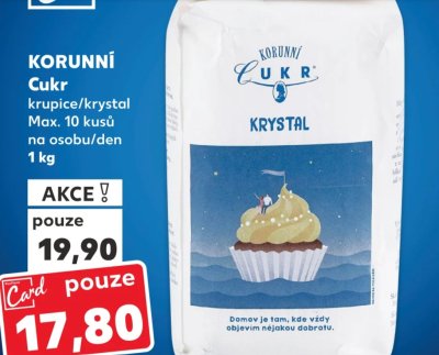 Akce na cukr krystal v Kauflandu