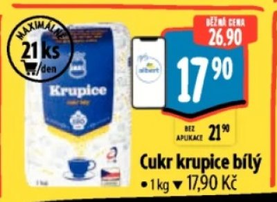 Akce na cukr krupici v Albertu