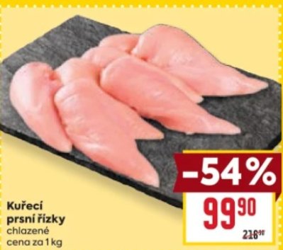 Akce na kuřecí prsní řízky v Bille