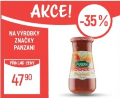 Akce na výrobky značky Panzani