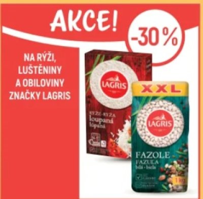 Akce na rýži a luštěniny Lagris