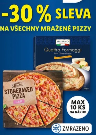 Akce na mraženou pizzu v Lidlu