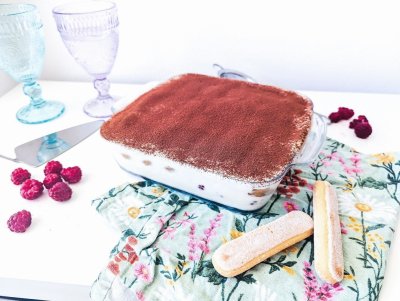Malinové tiramisu