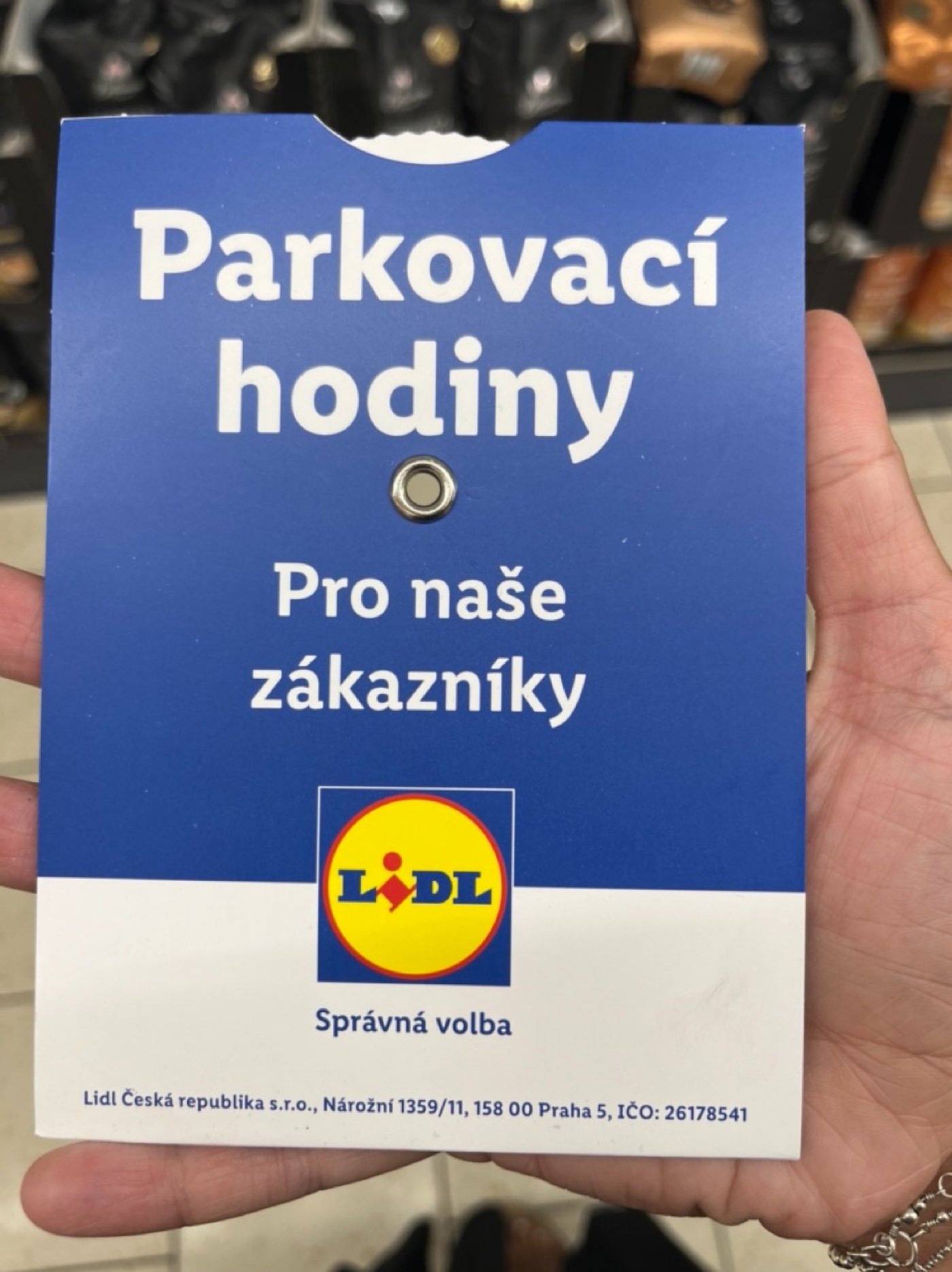 Parkovací hodiny Lidl