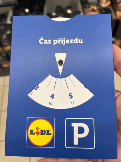 Parkovací hodiny Lidl
