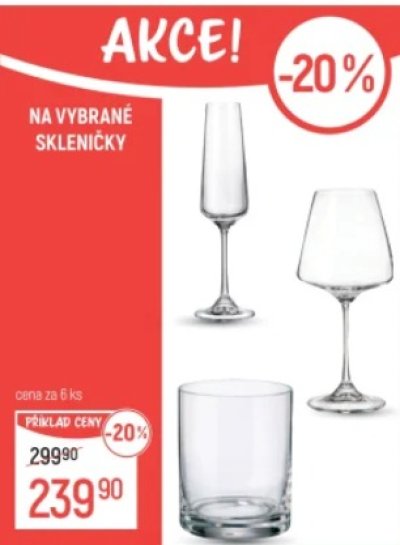 Akce na skleničky v Globusu