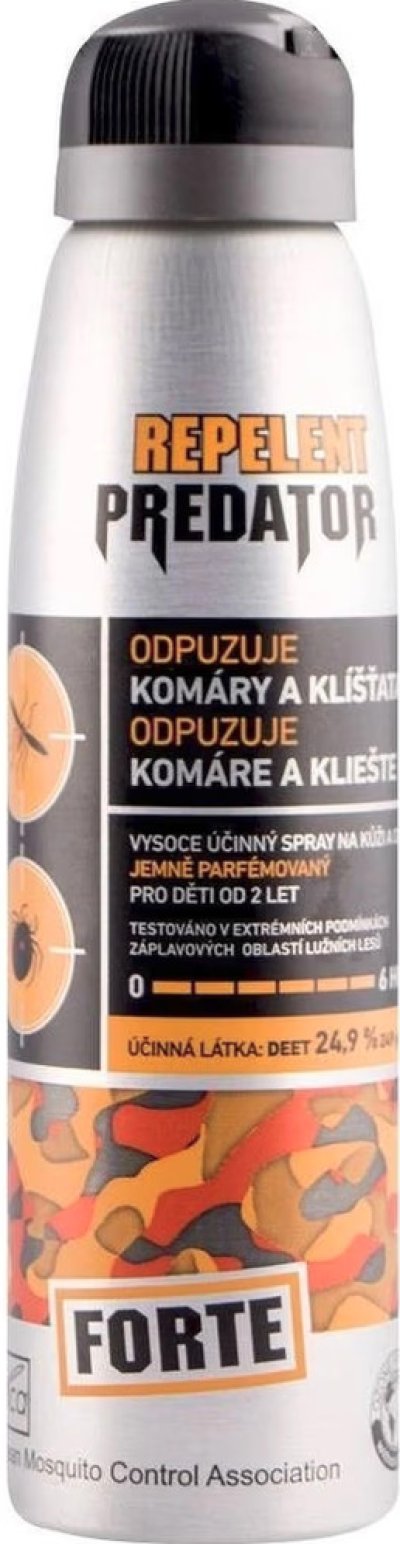 Stříbrno oranžový repelent