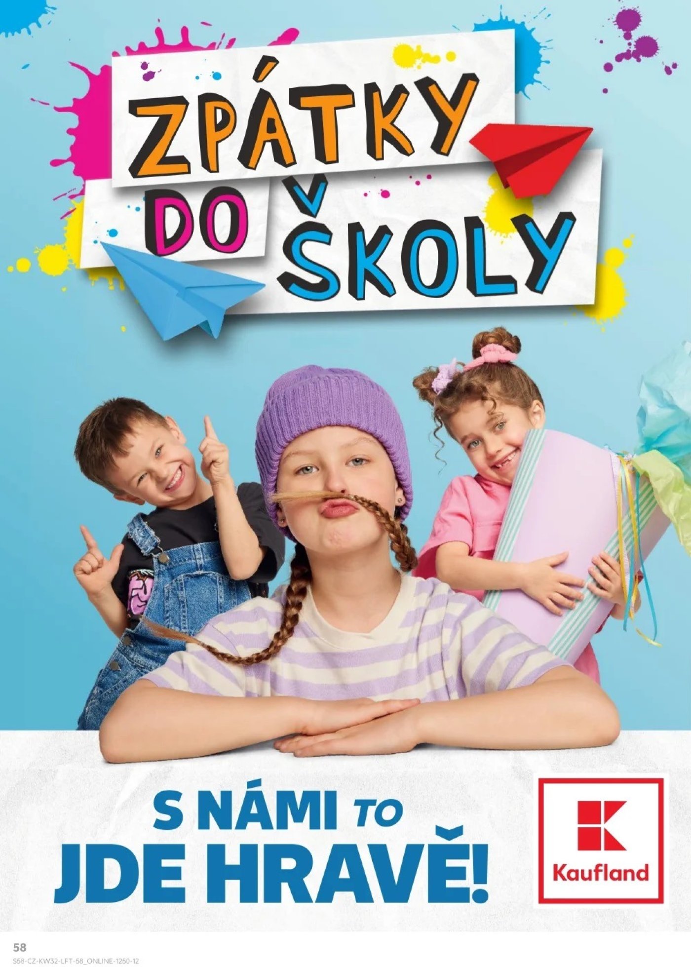 Plakát Kauflandu s akcí „Zpátky do školy“