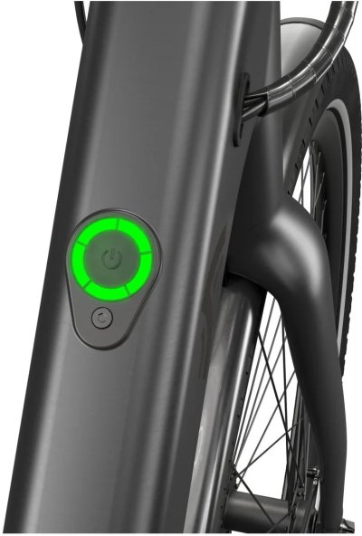 Černé elektrokolo detail rámu