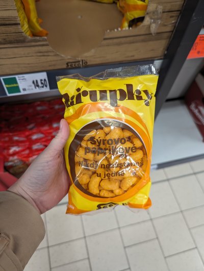 Křupky v ruce