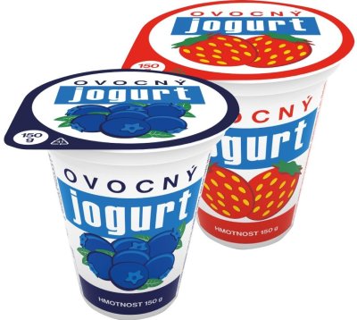 Dva ovocné jogurty