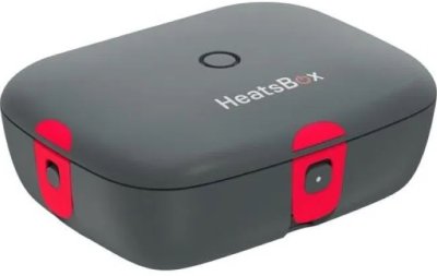 Černý jídelní box s červenými prvky
