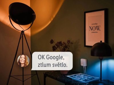 Pokoj, kde se ovládají světla hlasem