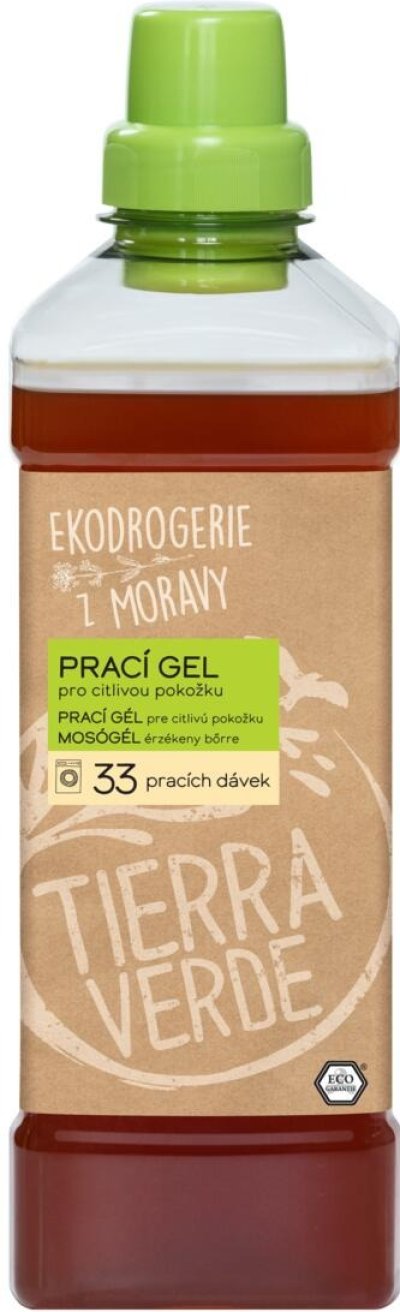 Prací gel se zeleným uzávěrem