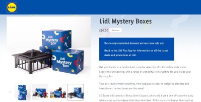 Lidl Mystery Box s produkty