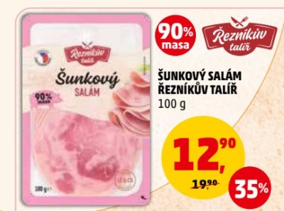 Šunkový salám v akci Penny