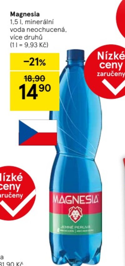 Magnesia v akci Tesco
