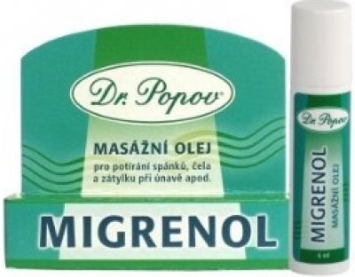 Zelená roll-on tyčinka s bílým uzávěrem