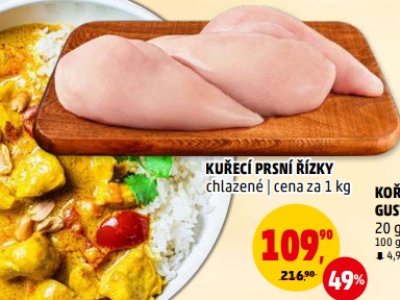 Kuřecí prsní řízky v akci