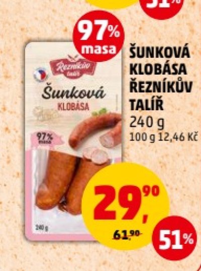 Šunková klobása v akci