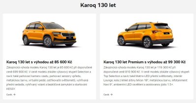 Akční nabídka vozu Škoda Karoq
