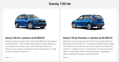 Akční nabídka vozu Škoda Kamiq