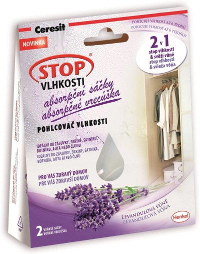 Bílý sáček s obrázkem levandule