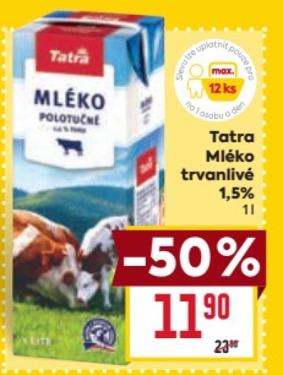 Mléko ve slevě