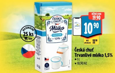 Mléko v akci Albert