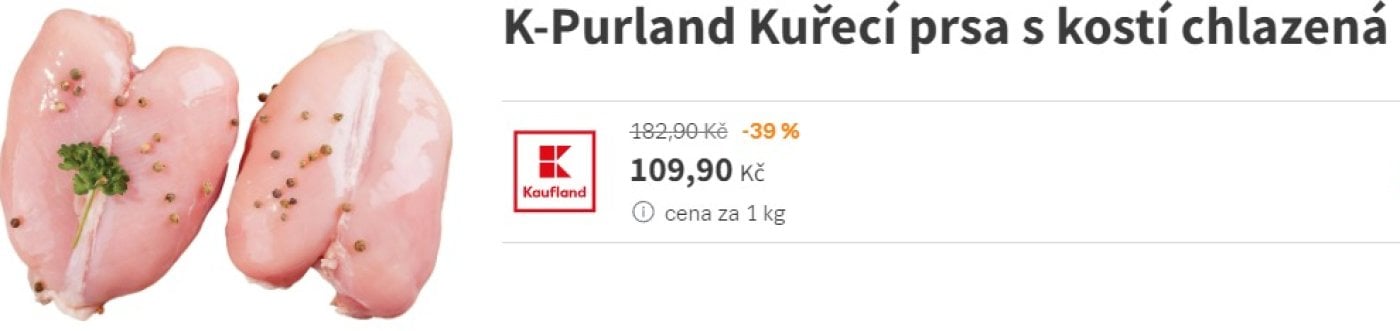 Kuřecí prsa v akci Kaufland