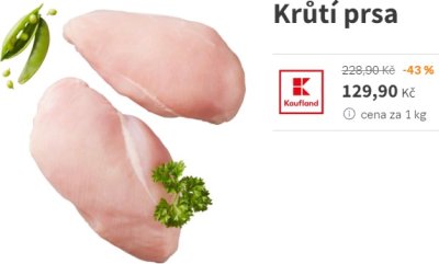 Krůtí prsa v akci Kaufland
