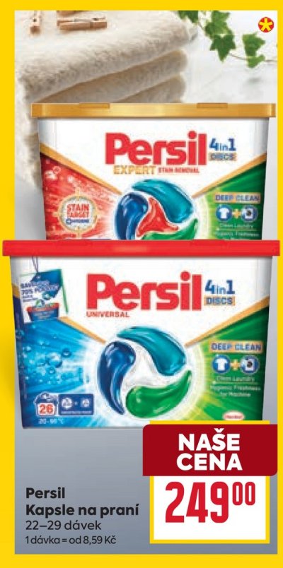 Persil prací kapsle v akci BILLA