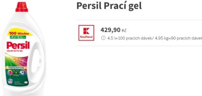 Persil prací gel v akci Kaufland