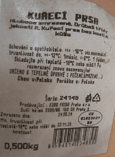 Kuřecí prsa se salmonellou