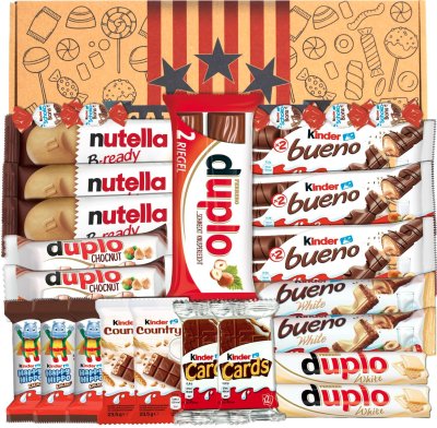 Mix sladkostí značky Nutella a Kinder