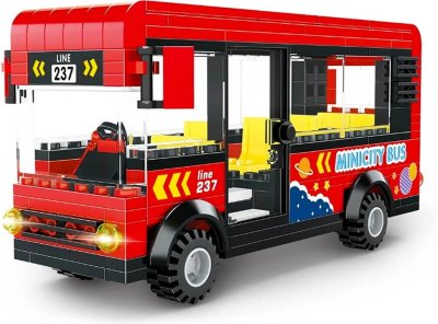 Stavebnice červeného autobusu