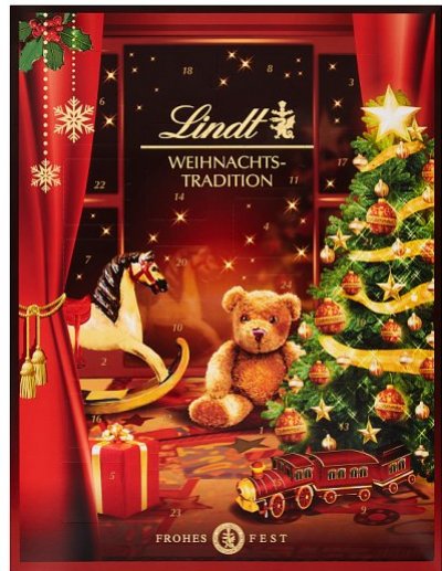 Lindt Adventní kalendář Teddy 253 g