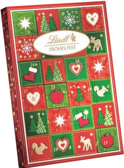 Lindt Merry Christmas adventní kalendář malý 115 g