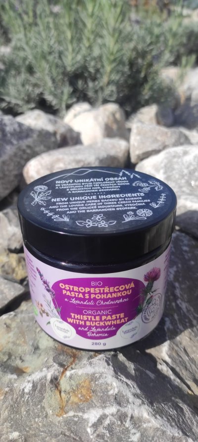 Produkt BIO Ostropestřecová pasta s levandulí a pohankou