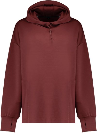 Bungundy mikina s kapucí