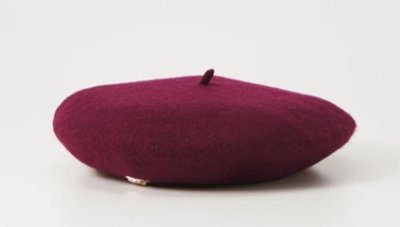 Burgundy baret