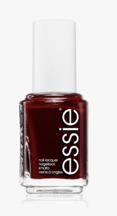 Burgundy lak na nehty s bílým víčkem
